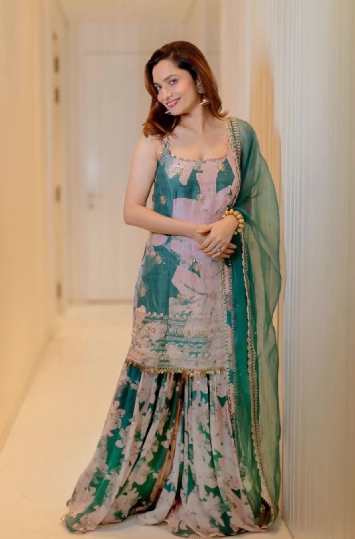 ankita lokhande green dress Fans celebrate Ankita Lokhande & Vicky Jain marriage anniversary!