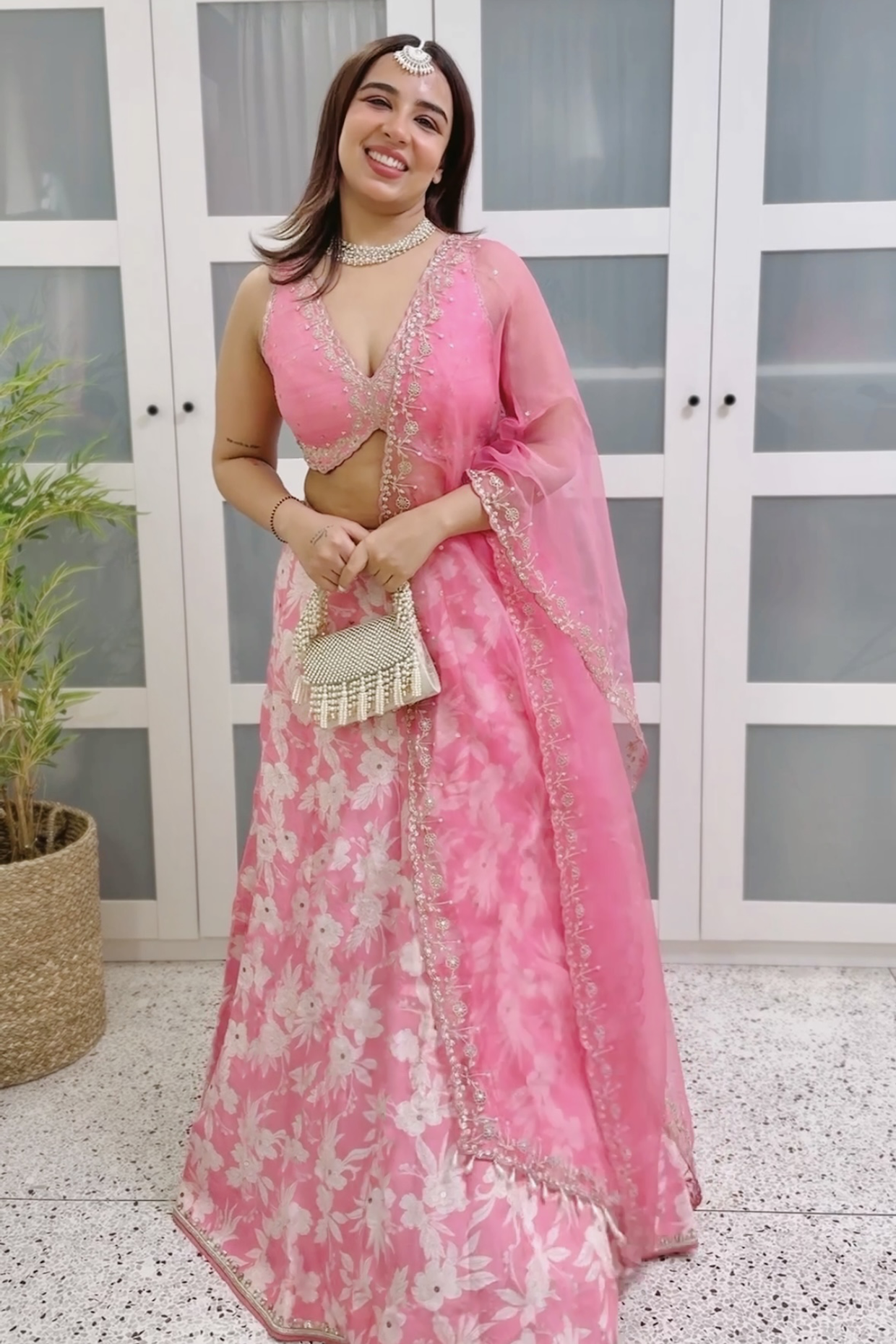 Himani In Candy Pink Silk Lehenga Set
